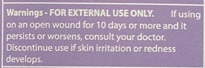 Warning section - Hands  Warnings